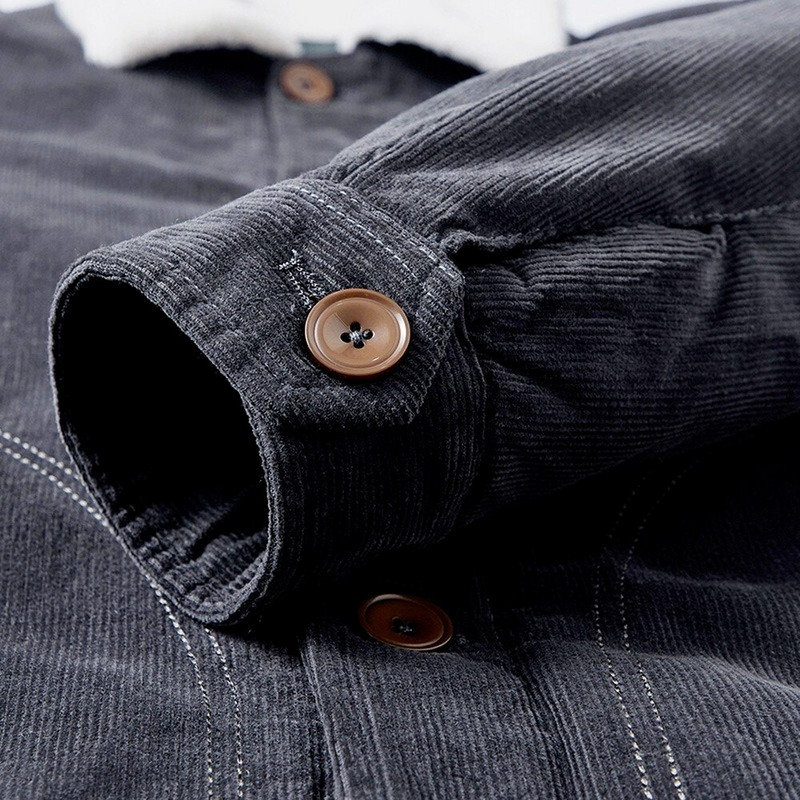 Velveta jaka Vīriešu kažokādas odere novilkami apkakles jaka Modes apģērbi Rudens ziemas apģērbi vīriešiem Ielu apģērbi Vintage mēteļi