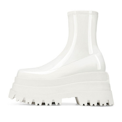 Punk Goth Γυναικείες μπότες μοτοσικλέτας Χοντρά ψηλοτάκουνα παπούτσια πλατφόρμας Πολυτελές σχέδιο μόδας Ολοκαίνουργιες δροσερές γυναικείες μπότες δρόμου