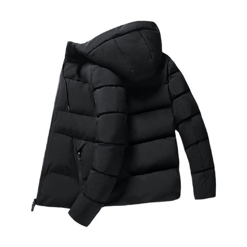 Pamut párnázott dzseki férfi őszi kabát meleg, vastag kapucnis széldzseki dzseki divatos pufferkabát Férfi utcai ruházat alkalmi kabátok
