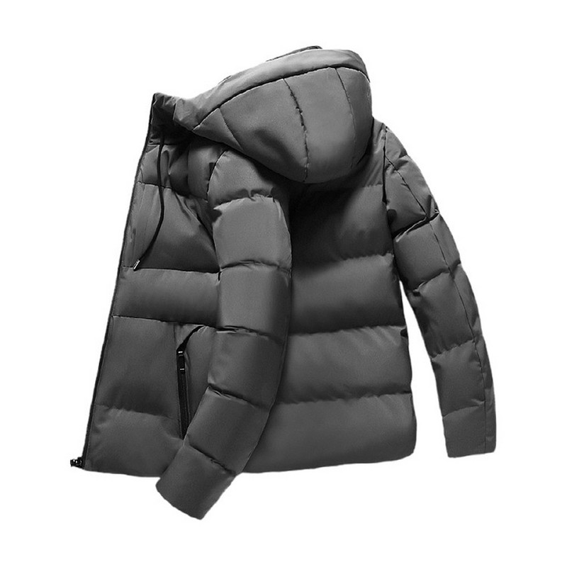 Pamut párnázott dzseki férfi őszi kabát meleg, vastag kapucnis széldzseki dzseki divatos pufferkabát Férfi utcai ruházat alkalmi kabátok