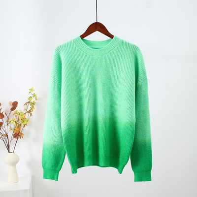 Sügistalvise kootud naiste kampsun, pikkade varrukatega O-kaelusega džemprid, lahtised, paksud soliidsed naiste pulloverid, kvaliteetsed vabaaja naiste kampsunid