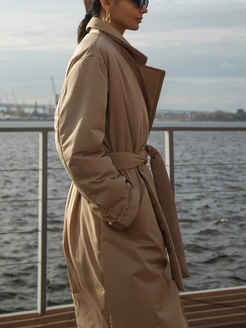 Bornladies prevelika duga puhasta jakna 2022. Zimska prošivena vjetrovka Debele pamučne parke s postavom Ženske tople kapute