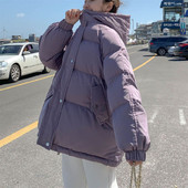 Divat meleg dzseki kapucnis kabátok Női bő pamut bélésű dzsekik Női téli hétköznapi parkok női felsőruházat