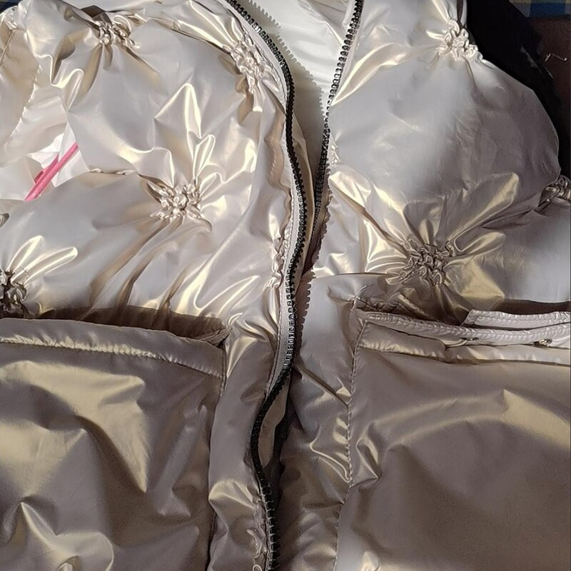 Φερμουάρ για γυναικείο αμάνικο μπουφάν με κουκούλα Χαλαρές τσέπες για γυναικείο γιλέκο Μασίφ καπιτονέ Casual χειμερινά γυναικεία φουσκωτά γιλέκα μόδας