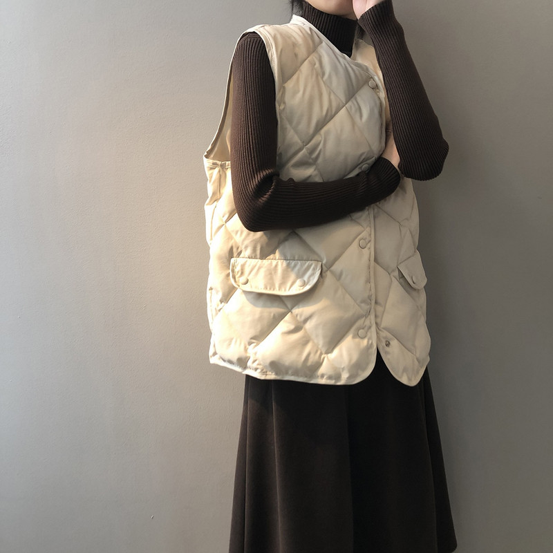 2022. gada ziemas iekšējās veste sieviešu siltā veste mētelis ar izgriezumu, sieviešu kokvilnas topi Chaleco Mujer Gilet Casaco Feminino