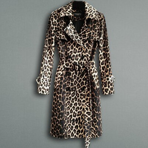 Ženski trenč kaput s britanskim leopardom 2020. proljeće jesen Nova modna uska duga vjetrovka s dvostrukim kopčanjem G006