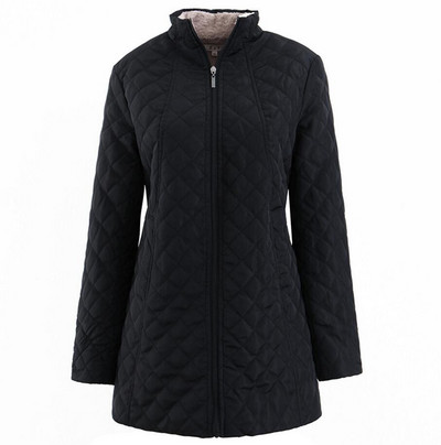 Sieviešu ziemas jaka Flīsa jaka ar augstu jostasvietu Sieviešu mētelis ar garām piedurknēm.