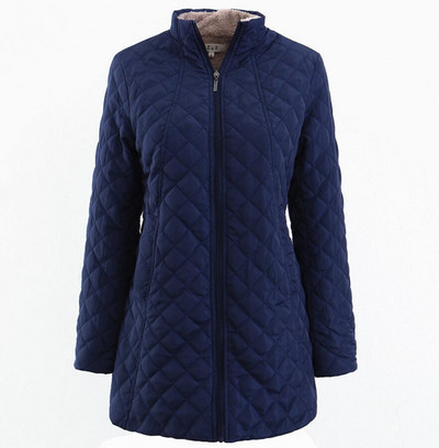 Sieviešu ziemas jaka Flīsa jaka ar augstu jostasvietu Sieviešu mētelis ar garām piedurknēm.