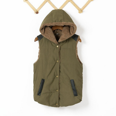 VIIANLES ziemas mētelis vilnas ikdienas bezpiedurknēm silta kašmira veste modes bieza kokvilna sieviešu vestes jaka ar kapuci