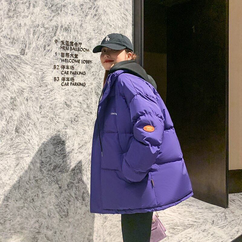 Jauna sieviešu ziemas rudens jaka 2022. gada brīva sieviešu, bieza kokvilnas odere ar kapuci, īss, masīvs, ikdienas sieviešu parks