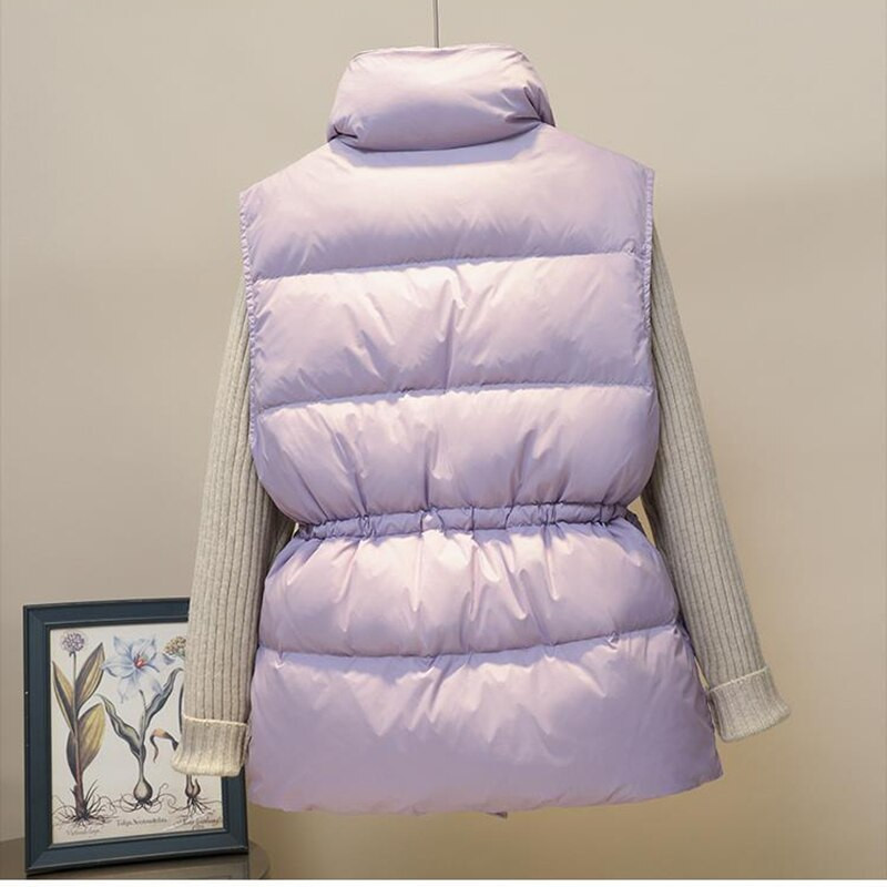 2022. gada pavasara ziemas, kokvilnas polsterētas dūnu veste, sieviešu stāvus apkakles veste, ikdienas jaka, bezpiedurkņu jaka, ielas apģērbs, brīvas veste sievietēm