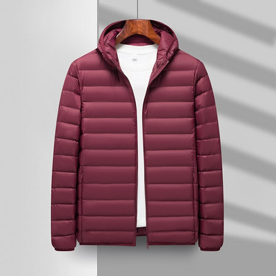 2022. Jesen Zimska odjeća Muška lagana topla ležerna najlonska donja jakna 90% bijelo paperje Jednostavna mladenačka pripijena donja jakna
