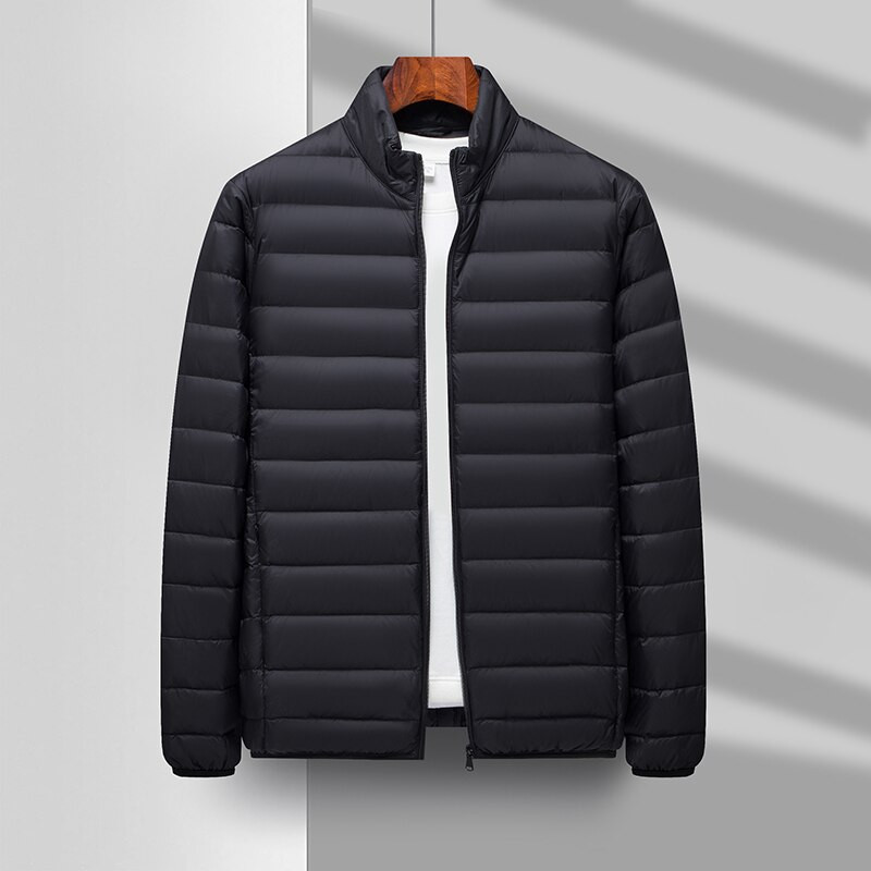 2022. Jesen Zimska odjeća Muška lagana topla ležerna najlonska donja jakna 90% bijelo paperje Jednostavna mladenačka pripijena donja jakna