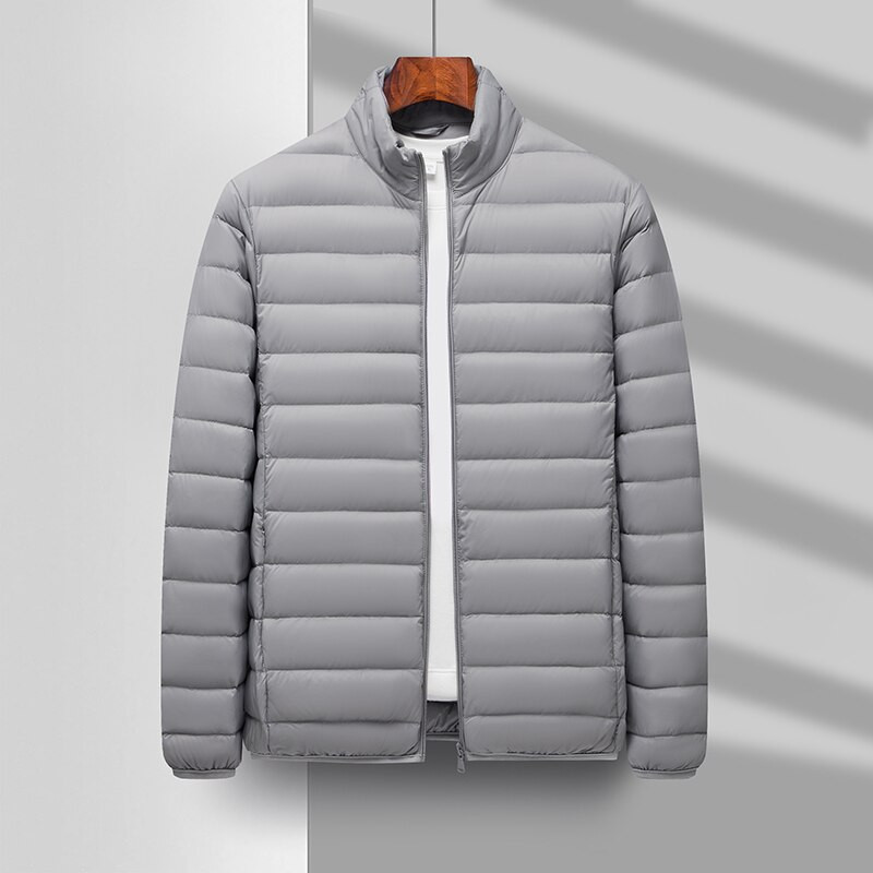 2022. Jesen Zimska odjeća Muška lagana topla ležerna najlonska donja jakna 90% bijelo paperje Jednostavna mladenačka pripijena donja jakna