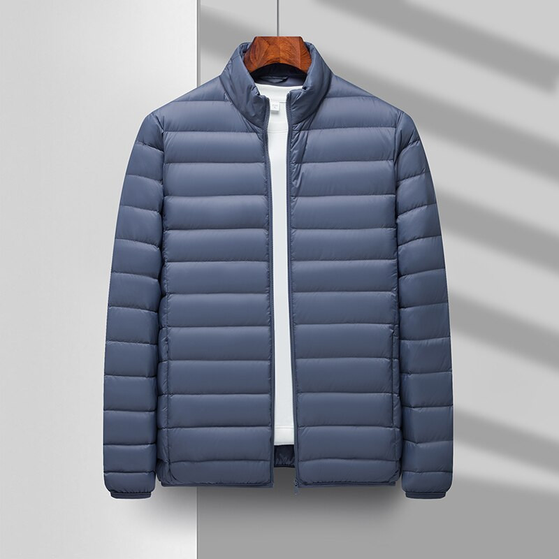 2022. Jesen Zimska odjeća Muška lagana topla ležerna najlonska donja jakna 90% bijelo paperje Jednostavna mladenačka pripijena donja jakna