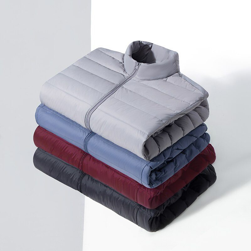 2022. Jesen Zimska odjeća Muška lagana topla ležerna najlonska donja jakna 90% bijelo paperje Jednostavna mladenačka pripijena donja jakna