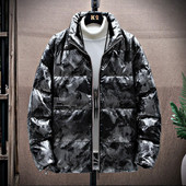 Zimske nove muške donje kapute Vjetrobran zadebljane tople vodootporne parke Muške ležerne Harajuku parka jakne Baršunasta odjeća otporna na vjetar