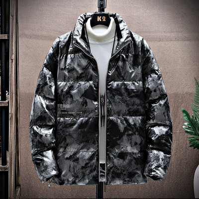 Zimske nove muške donje kapute Vjetrobran zadebljane tople vodootporne parke Muške ležerne Harajuku parka jakne Baršunasta odjeća otporna na vjetar