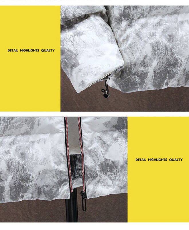 Zimske nove muške donje kapute Vjetrobran zadebljane tople vodootporne parke Muške ležerne Harajuku parka jakne Baršunasta odjeća otporna na vjetar