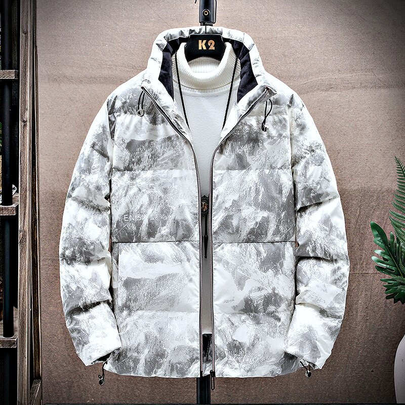 Zimske nove muške donje kapute Vjetrobran zadebljane tople vodootporne parke Muške ležerne Harajuku parka jakne Baršunasta odjeća otporna na vjetar