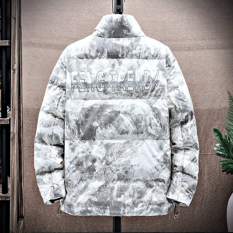 Zimske nove muške donje kapute Vjetrobran zadebljane tople vodootporne parke Muške ležerne Harajuku parka jakne Baršunasta odjeća otporna na vjetar