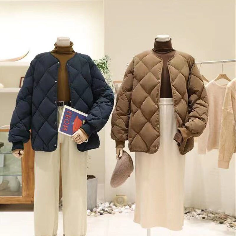 Zimska modna gornja odjeća Ležerne jakne Jednobojne Univerzalne Jednostavne, elegantne, tople ženske kapute Široke, zadebljane