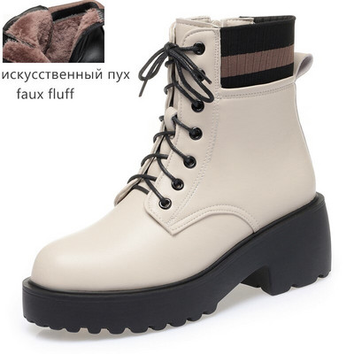 AIYUQI sieviešu ziemas zābaki liela izmēra modes vilna silta  sieviešu zeķes zābaki neslīdoši apavi Īsi zābaki sievietēm