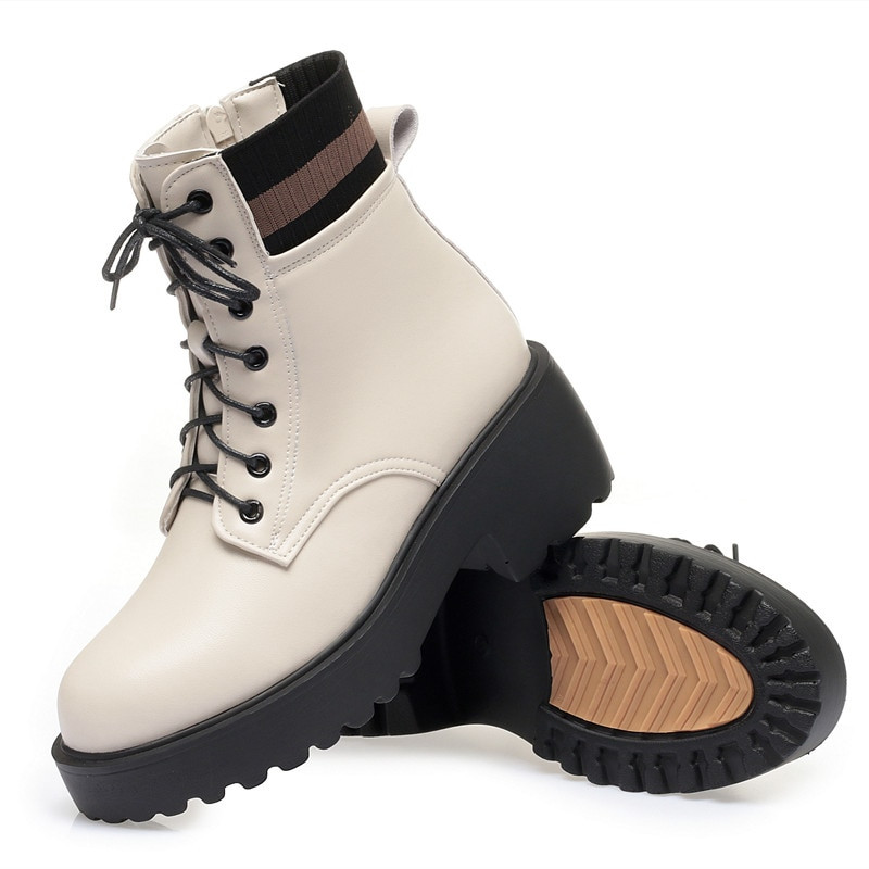 AIYUQI sieviešu ziemas zābaki liela izmēra modes vilna silta  sieviešu zeķes zābaki neslīdoši apavi Īsi zābaki sievietēm