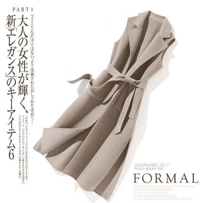 2022. gada jauna modes vilnas sieviešu veste jaka Vidēji gara pavasara rudens korejiešu versija, brīva josta, mežonīga eleganta sieviešu virsdrēbes