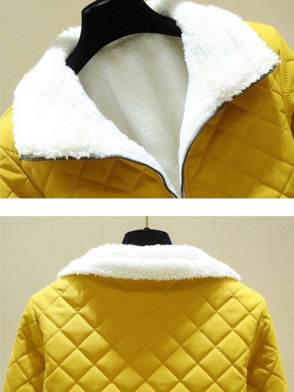 Sieviešu ziemas apģērbs 2022. gada modes jauns rūtains kokvilnas mētelis sievietēm, kā arī kokvilnas biezs mētelis, apkakle, jaka sievietēm