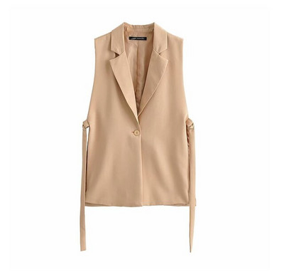 Klasiska gara veste Sievietēm Elegants uzvalks West Spring Jakas Bez piedurknēm Virsdrēbes Office Dame Slender veste 2021 jaun.