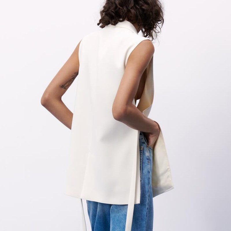 Klasiska gara veste Sievietēm Elegants uzvalks West Spring Jakas Bez piedurknēm Virsdrēbes Office Dame Slender veste 2021 jaun.