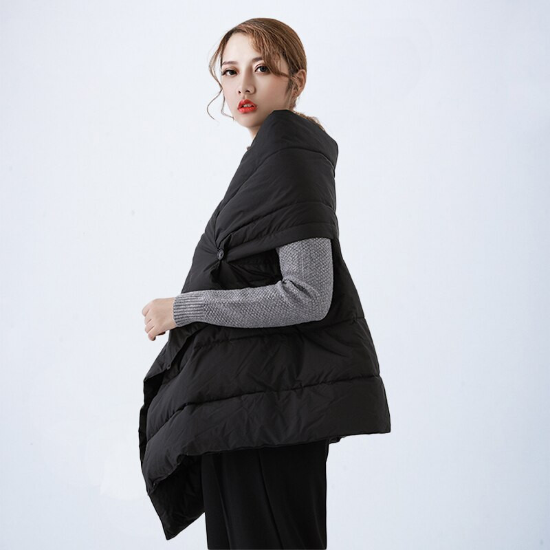 Zimski ženski prsluk bez rukava Topla ženska jakna s prslukom, moderan prsluk za proljeće i jesen 2021. Ženski kaput Ležerna crna gornja odjeća