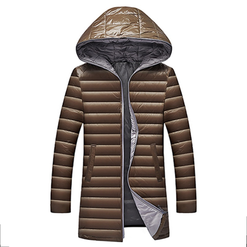 Nova odjeća 2020. Punjene zimske jakne Poslovni dugi zimski kaput Muški jednobojni modni kaput Topla gornja odjeća