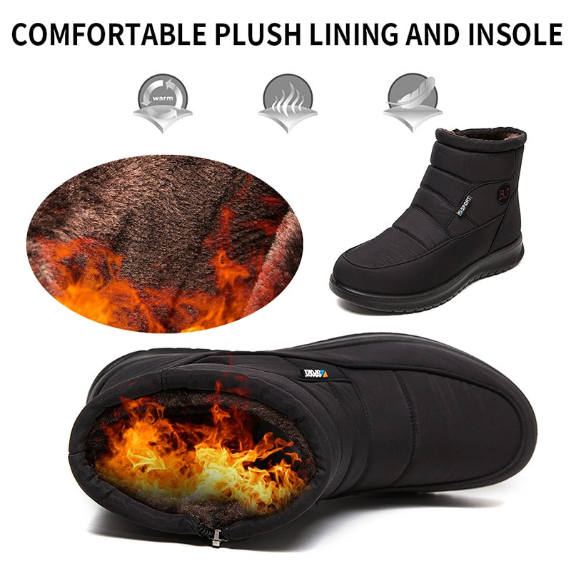 Rimocy 2022. gada jauni biezi plīša ziemas zābaki sievietēm, neslīdoši, ūdensizturīgi sniega zābaki sievietēm, plakani papēži, silti, kokvilnas polsterēti apavi