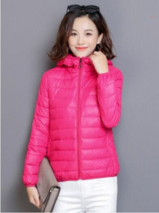 Sieviešu ziemas JacFemme Sieviešu Parkas Mujer Chaqueta īpaši viegls silts rudens virsdrēbes ar kapuci liela izmēra dropshipping mētelis