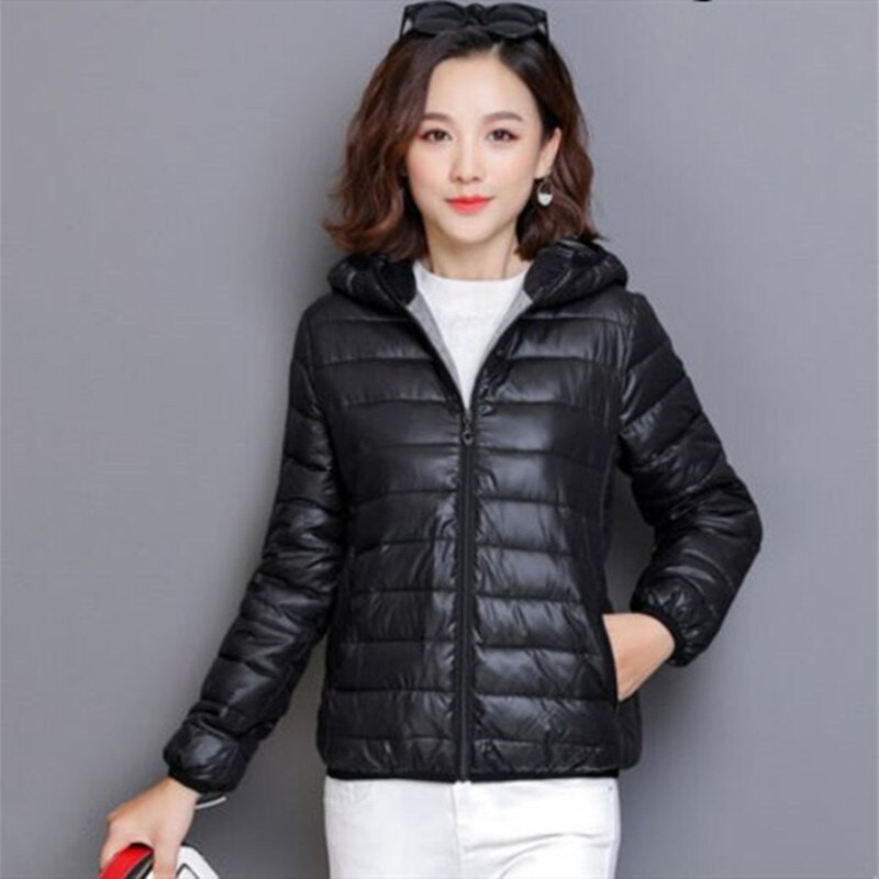 Sieviešu ziemas JacFemme Sieviešu Parkas Mujer Chaqueta īpaši viegls silts rudens virsdrēbes ar kapuci liela izmēra dropshipping mētelis