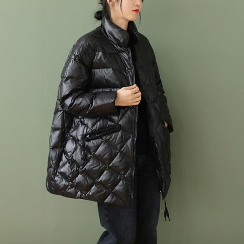 Sieviešu ziemas parki Vintage siltie kokvilnas mēteļi, 2021. gada sieviešu kārtas garās piedurknes ar kabatām Sieviešu apģērbi ikdienas apģērbi Casaco Feminino Inverno