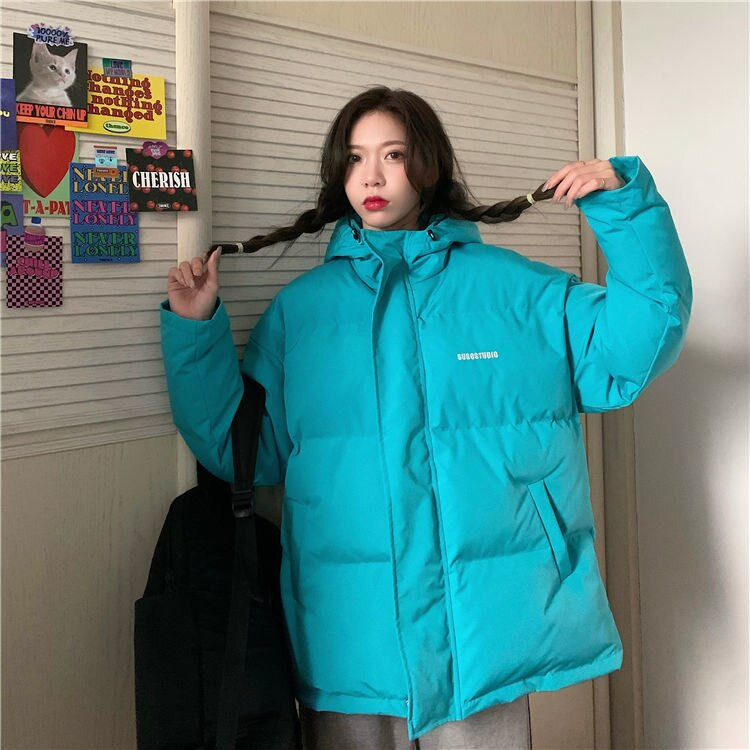 Novi deblji kaput od kruha Kratki pamučni kaput Pamučni kaput Ženska korejska verzija Široki jesenski i zimski kaput Pamučna jakna