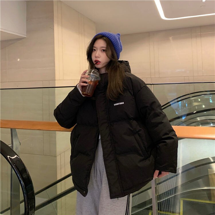 Novi deblji kaput od kruha Kratki pamučni kaput Pamučni kaput Ženska korejska verzija Široki jesenski i zimski kaput Pamučna jakna