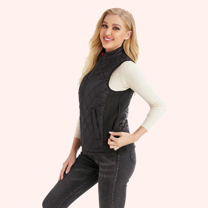 2022. gada sieviešu apsildes veste rudens un ziemas kokvilnas veste USB infrasarkanais elektriskais apsildes tērps elastīga termiskā ziemas siltā jaka