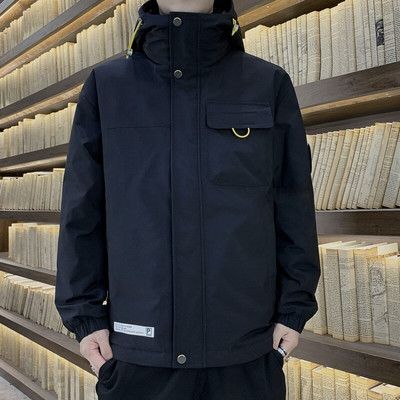 2022. gada ziemas siltā dūnu jaka Jauni vīriešu mēteļi ar kapuci 90% balti pīļu dūnu jakas Vīriešu biezas āra vienkrāsainas virsjakas