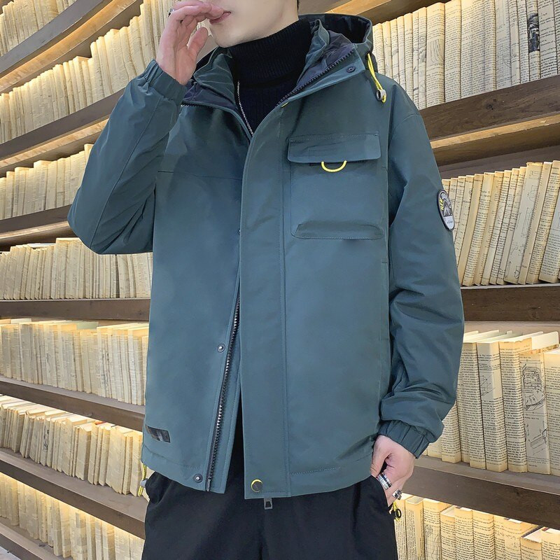 2022. gada ziemas siltā dūnu jaka Jauni vīriešu mēteļi ar kapuci 90% balti pīļu dūnu jakas Vīriešu biezas āra vienkrāsainas virsjakas