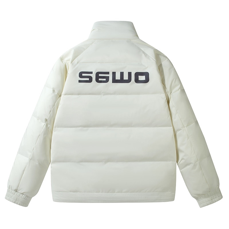 Ziemas vīriešu jaka Jauna modes vīriešu baltā pīle dūnu jakas Ikdienišķa silta bieza virsdrēbes Statīvs apkakle Vēja necaurlaidīgi mēteļi