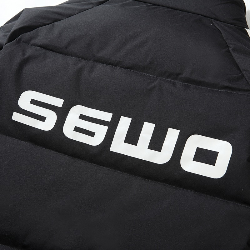 Ziemas vīriešu jaka Jauna modes vīriešu baltā pīle dūnu jakas Ikdienišķa silta bieza virsdrēbes Statīvs apkakle Vēja necaurlaidīgi mēteļi