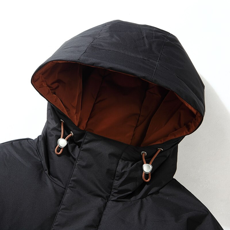 Zimske nove muške pufer jakne 2022. Modne podstavljene deblje muške donje jakne za van Topli ležerni kaputi Jednobojni kaput s kapuljačom