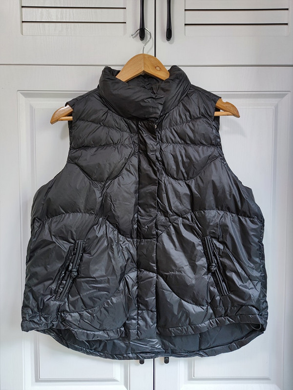 Ženska zimska jakna s bijelim prslukom s pačjim paperjem, samostojećim ovratnikom i patentnim zatvaračem, široka jakna bez rukava, ženski ultra lagani prsluk Kaput s pačjim paperjem