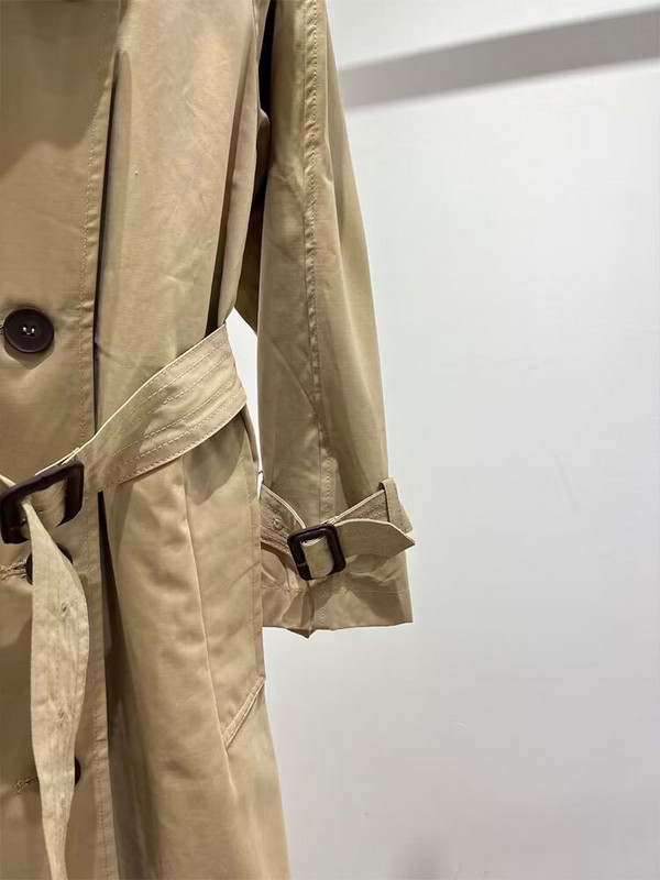 Ženska jesenska nova moda 2022. Široki trenčkot s duplim hlačama Vintage ženski kaput s remenom i dugim rukavima, šik kaput