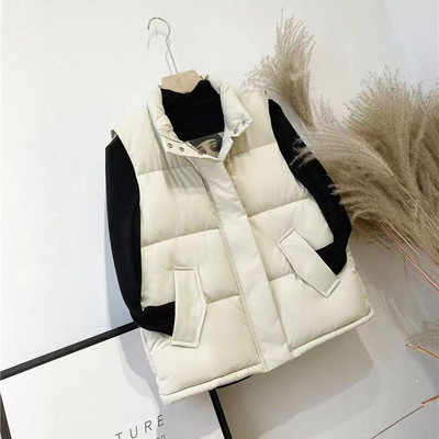 2022. gada lielizmēra ziemas dūnu veste sievietēm, ikdienišķa jaka bez piedurknēm, ziemas gara, ķermenim silta veste bez piedurknēm