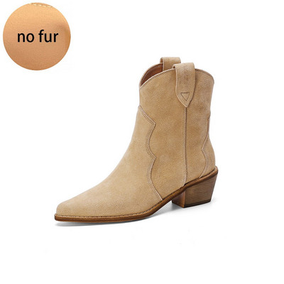 2022. gada ziemas klasiskie Chelsea zābaki sievietēm Govs zamšādas smails purngals, ķīļpapēžu zābaki, vienkārši, ērti sieviešu kovboju zābaki